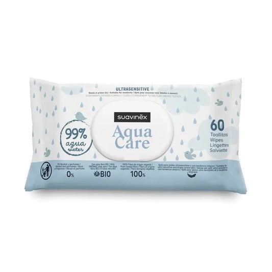 Suavinex Pack Toallitas Aqua Care, 60 unidades