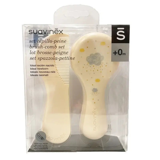 Suavinex Set Cepillo y Peine, Color Blanco