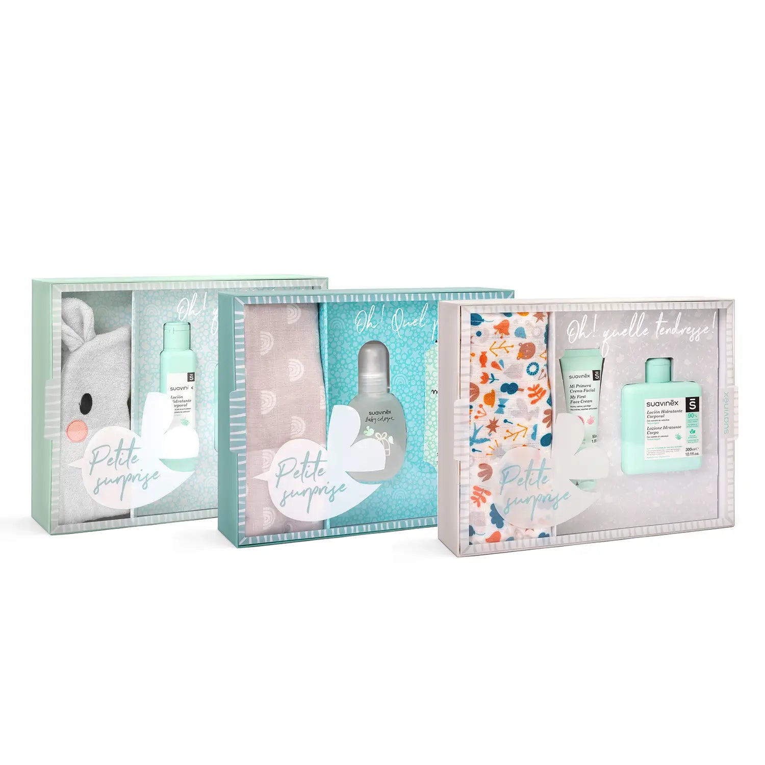 Suavinex Set Recién Nacido Baby Cologne, Muselina Bebé Algodón y Tarjetas Personalizables