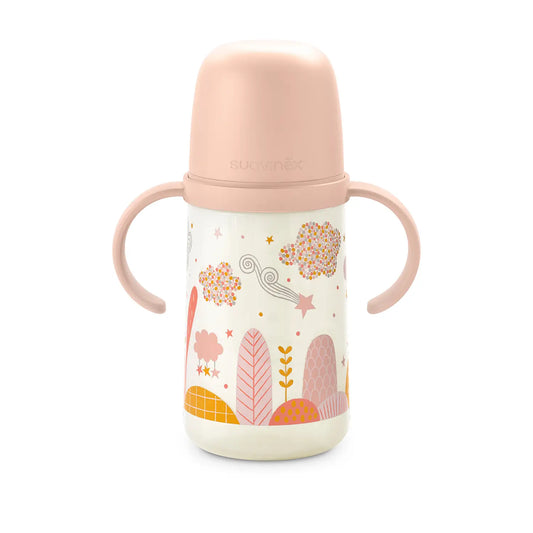 Suavinex Vaso Aprendizaje Bebé, 270 Ml, +6 Meses, Rosa, 1 unidades