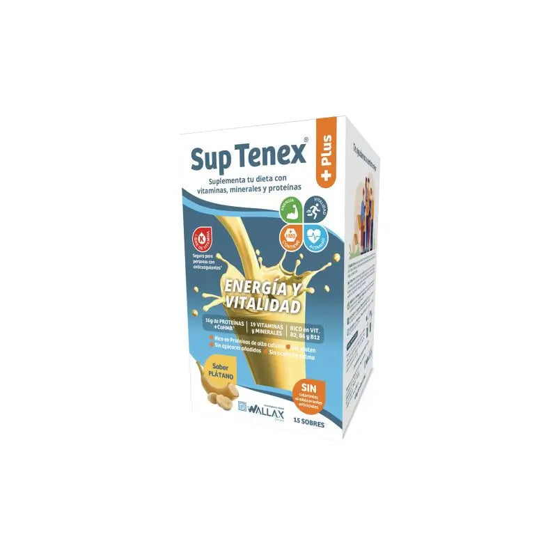 Sup Tenex Plus Plátano, 32g x 15 sobres