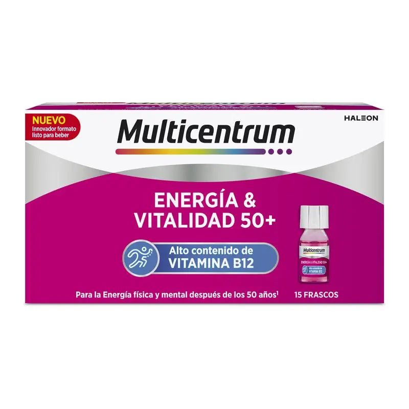 Multicentrum Energía Y Vitalidad 50+ Complemento Alimenticio , 15 frascos