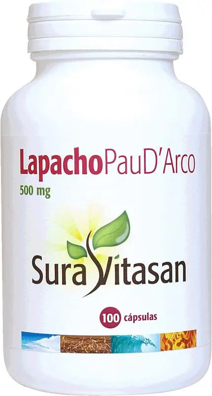 Sura Vitas Lapacho Pau Darco 500 Mg, 100 Cápsulas      