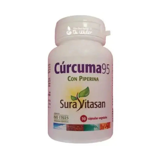 Sura Vitasan Curcuma 95%Std Con Piperina , 30 cápsulas