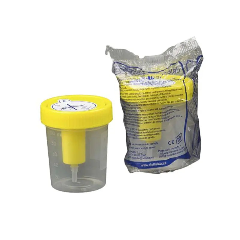 Surgicalmed Enfa Envase Colector De Orina Por Vacío De 120 Ml - Amarillo (No Incluye El Tubo De Ensayo), 1 unidad