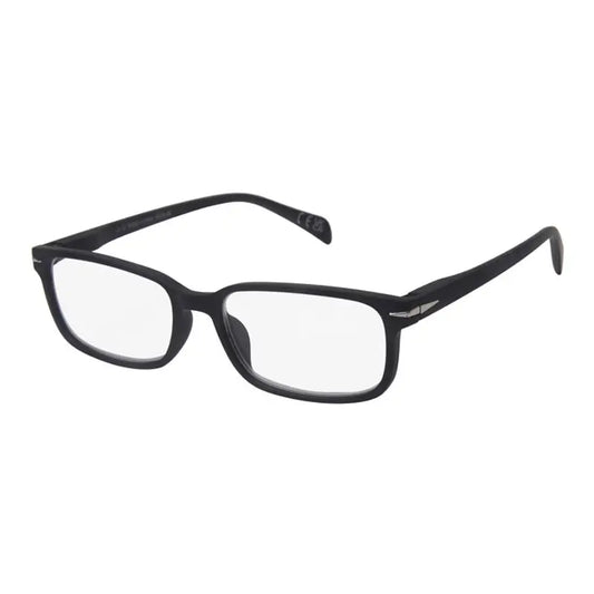 Surgicalmed Euro Optics Gafas De Lectura Para Presbicia Duna (Negro Mate Y Decoración Plateada) (+3.00) Negro Mate Y Decoración Plateada, 1 unidad