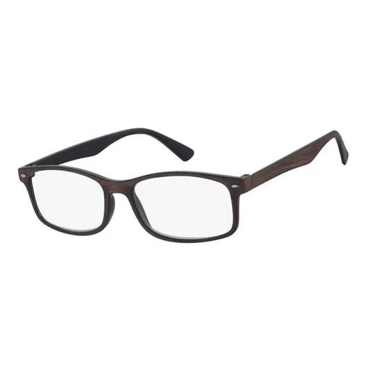 Surgicalmed Euro Optics Gafas De Lectura Para Presbicia Íris (Negro Por Dentro, Acabado En Madera Marrón Mate Por Fuera Y Detalles En Níquel) (+1.50)