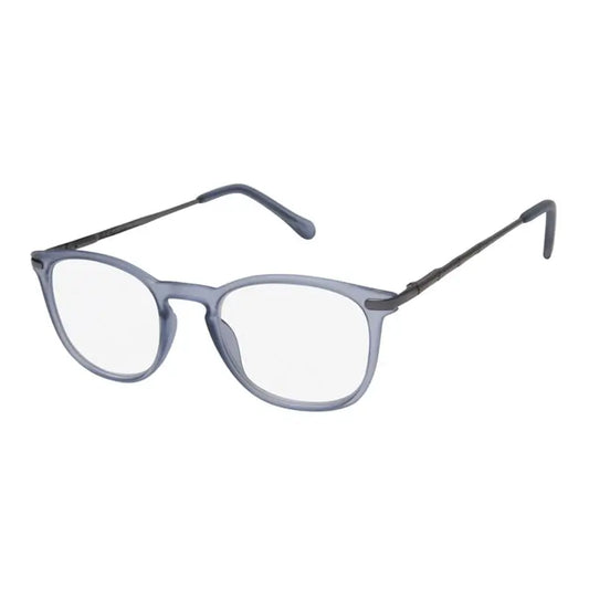 Surgicalmed Euro Optics Gafas De Lectura Para Presbicia Luz (Azul Mate Transparente Y Patillas Gris Oscuro) (+1.50) Azul Mate Transparente Y Patillas Gris Oscuro, 1 unidad