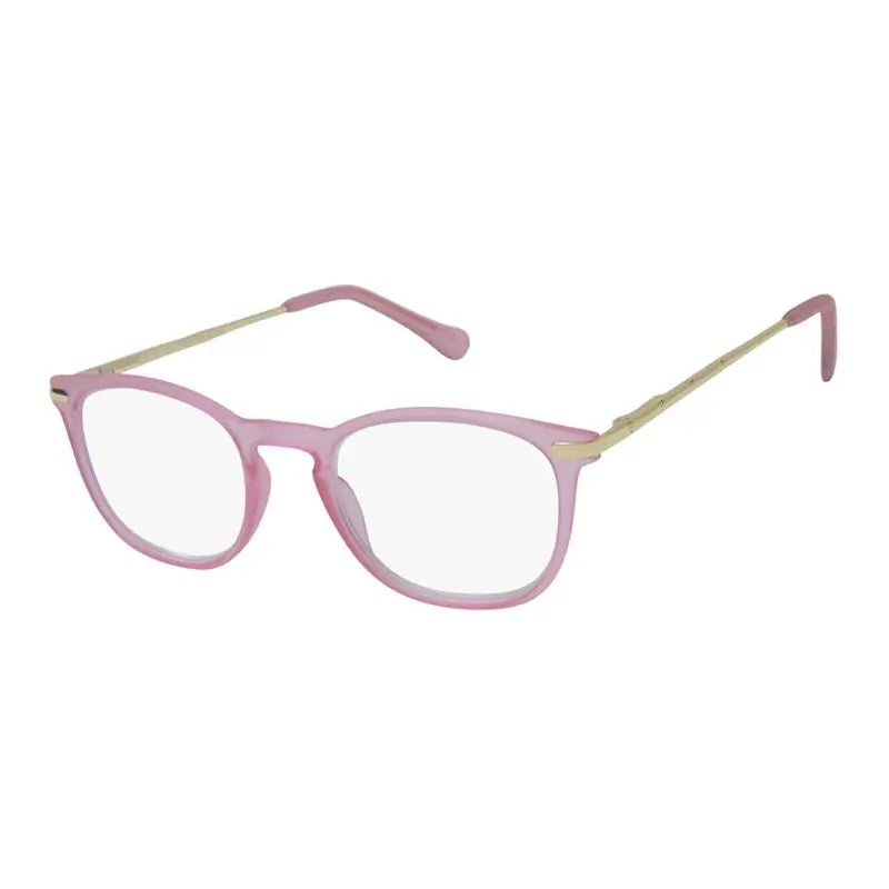 Surgicalmed Euro Optics Gafas De Lectura Para Presbicia Luz (Rosa Mate Transparente Y Patillas Doradas) (+1.50) Rosa Mate Transparente Y Patillas Doradas, 1 unidad