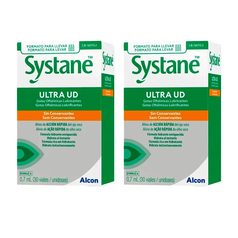 Systane 2 X Systane Ultra 30 Unidades 0,7 Ml