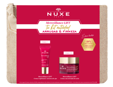Nuxe Kit Antiedad Arrugas & Firmeza Merveillance Lift Rutina De Noche, 50 + 15 ml