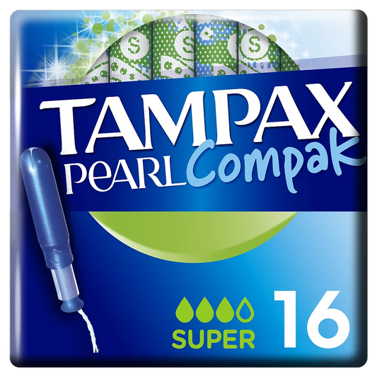 TAMPAX Compak Pearl Super Tampones con Aplicador 16 unidades