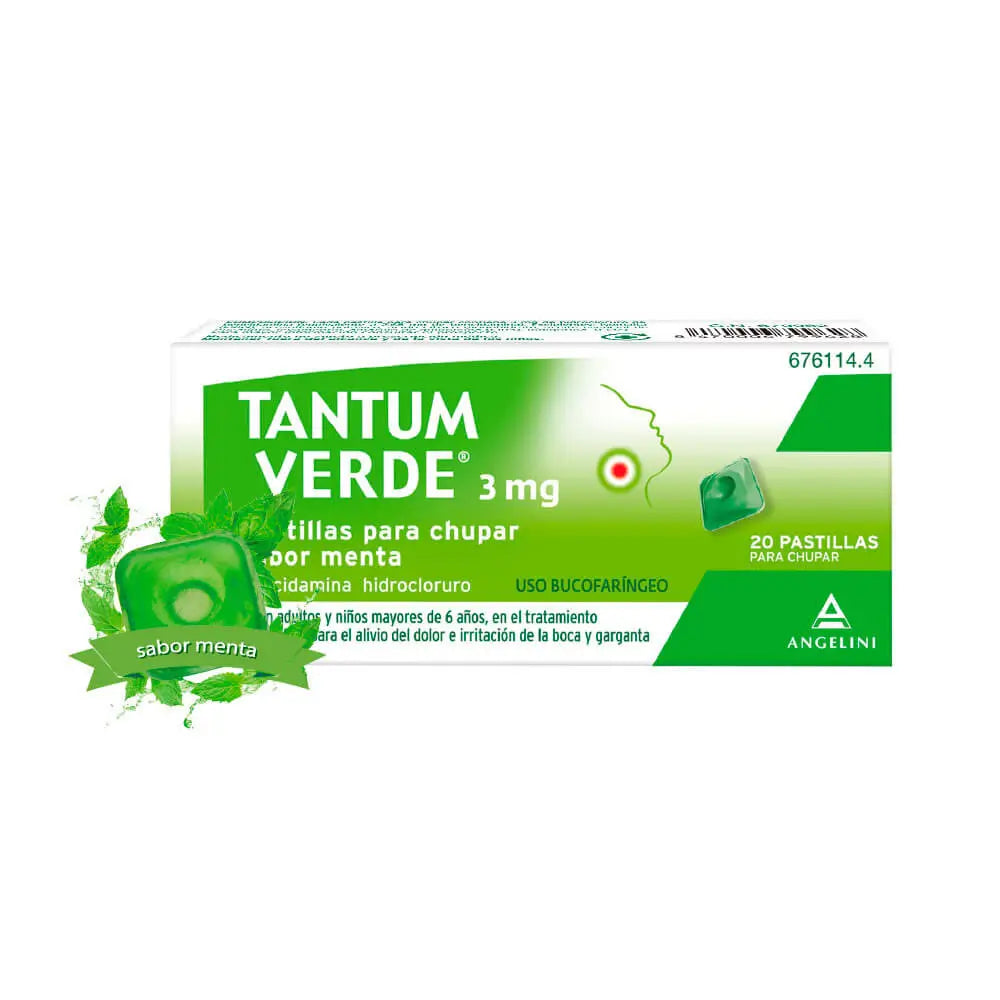 Tantum Verde Menta 20 Pastillas Para Chupar