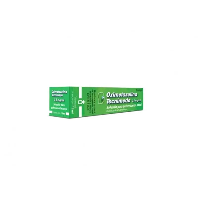 Tecnimede Oximetazolina 0,5 Mg/Ml Solución Para Pulverización Nasal 1 Frasco, 15 ml