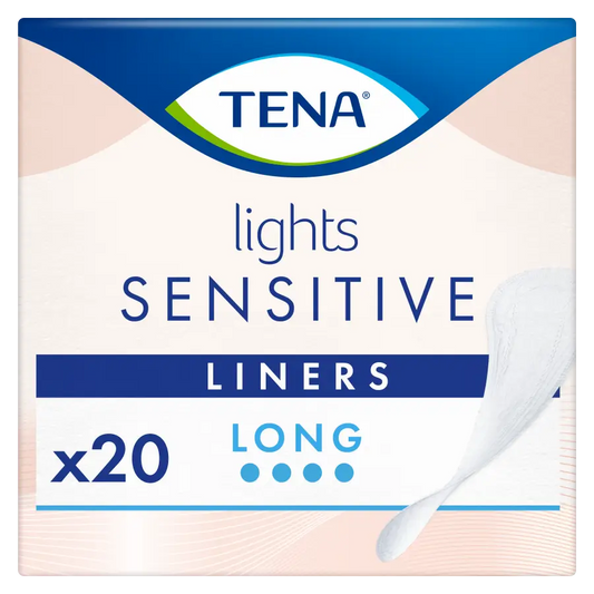 Tena Lights Sensitive Long Liner, 20 Unidades