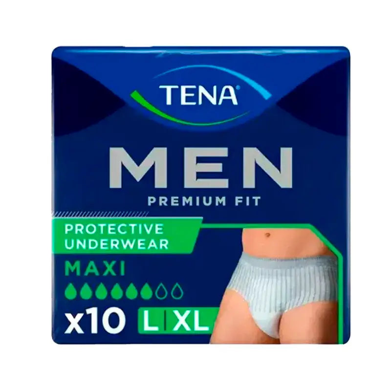 Tena Men Pants Premium Fit Maxi Talla L-XL, 10 Unidades