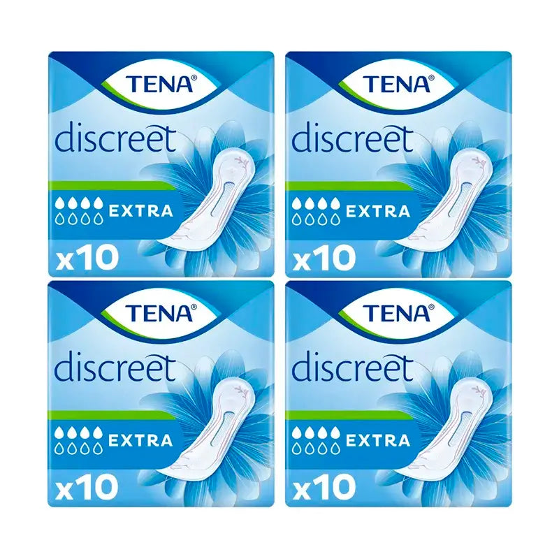 Tena Pack Discreet Extra Id, 4 X 10 Unidades