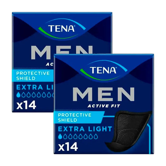 Tena Pack Men Escudo Protector Extra Light, 2 X 14 Unidades