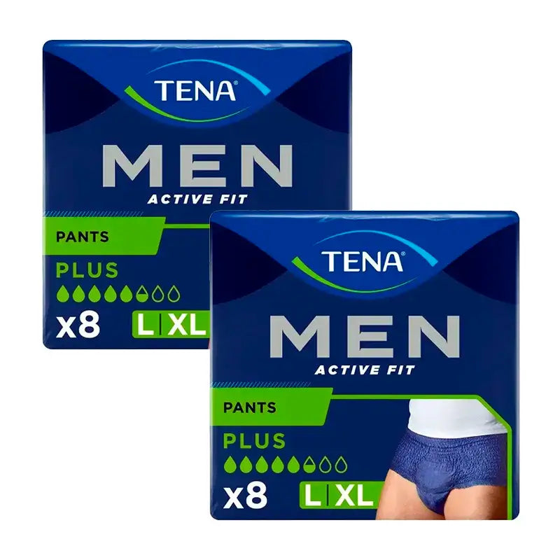 Tena Pack Men Pants Active Large, 2 X 8 Unidades