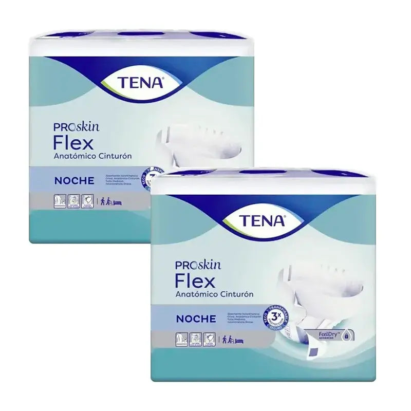 Tena Pack Pañal Flex Anat Cinturon T.G Supernoche, 2 X 1 Unidad