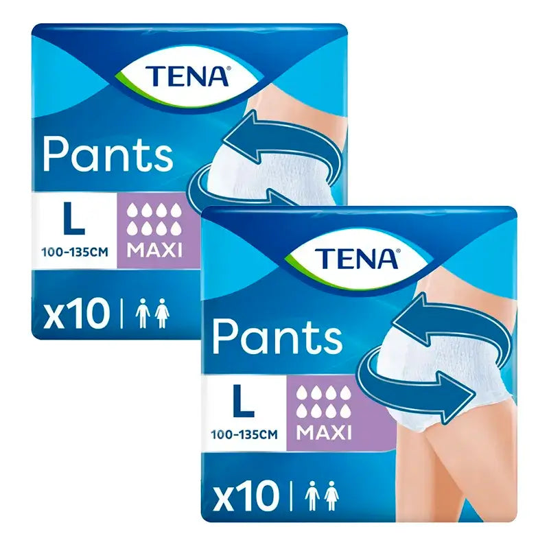 Tena Pack Pants Maxi Talla L, 2 X 10 Unidades