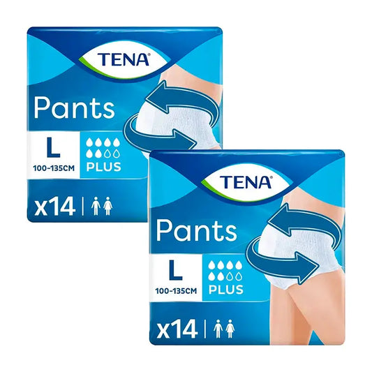 Tena Pack Pants Plus Gr / Extra Gr, 2 X 14 Unidades