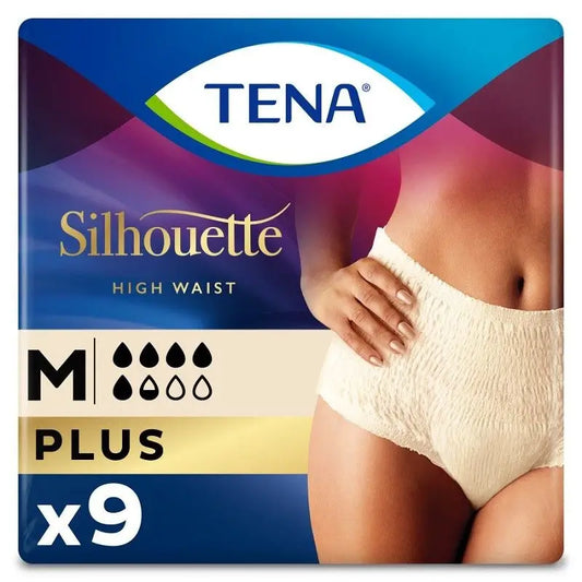 TENA Silhouette Crema Plus Cintura Alta Talla M 9 unidades