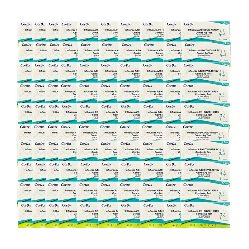 Test De Antígenos Rápido Combinado COVID-19, Gripe A Y B Y VRS- 100 Unidades