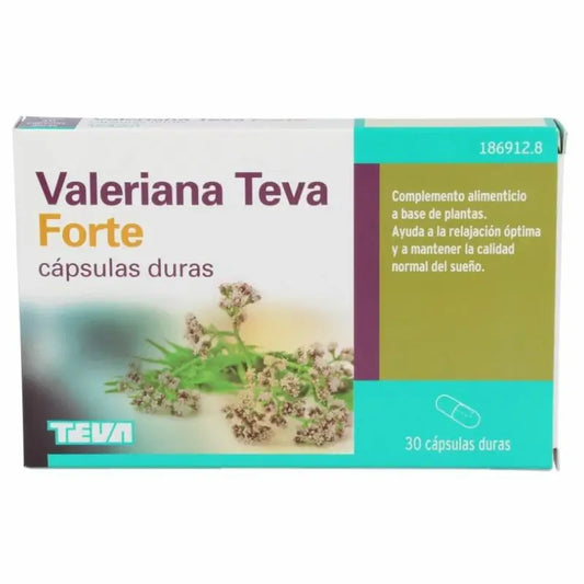 Teva Valeriana Forte 450mg, 30 Cápsulas Duras