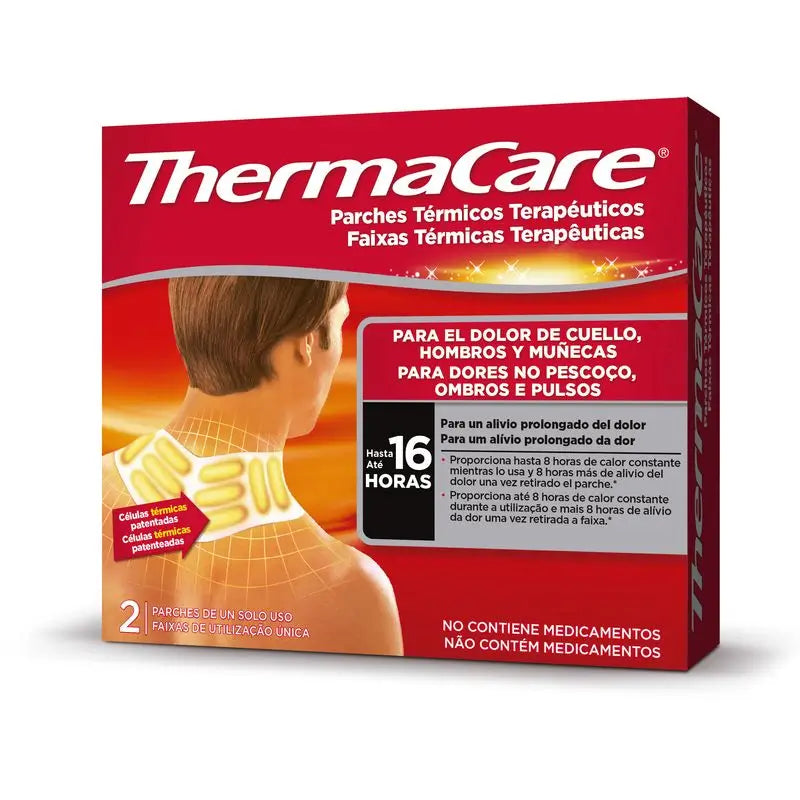 Thermacare Cuello, Hombro Y Muñeca Parche Térmico, 2 uds