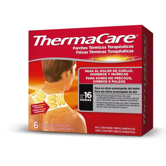 Thermacare Cuello, Hombro Y Muñeca Parche Térmico, 6 uds