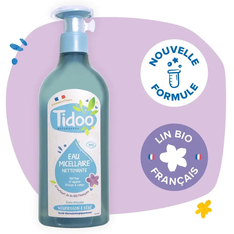 Tidoo Agua Limpiadora Micelar Bio Con Caléndula , 500 ml