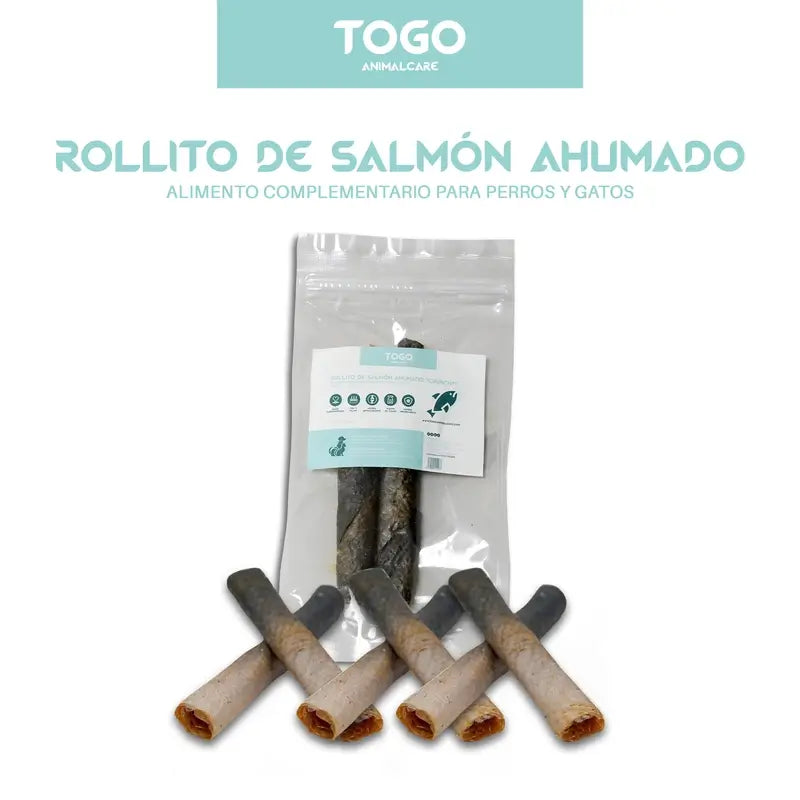 Togo Snack Natural Rollitos De Salmón, 1 unidad