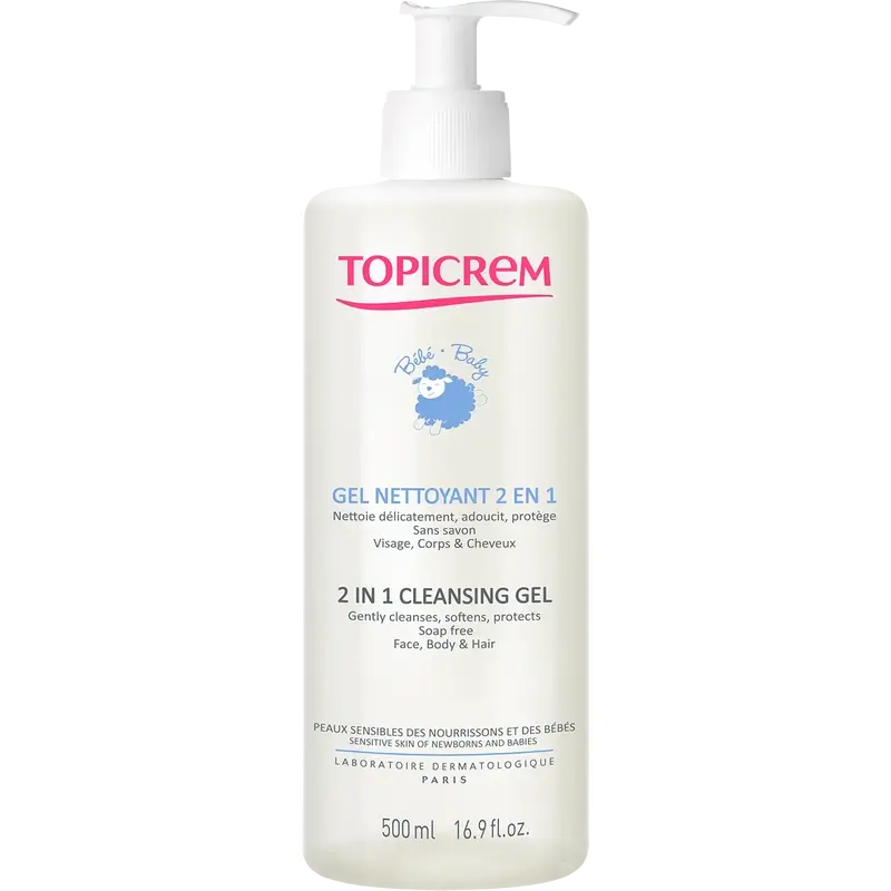 Topicrem Baby Gel Limpiador 2 En 1 , 500 ml