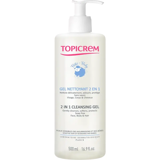 Topicrem Baby Gel Limpiador 2 En 1 , 500 ml