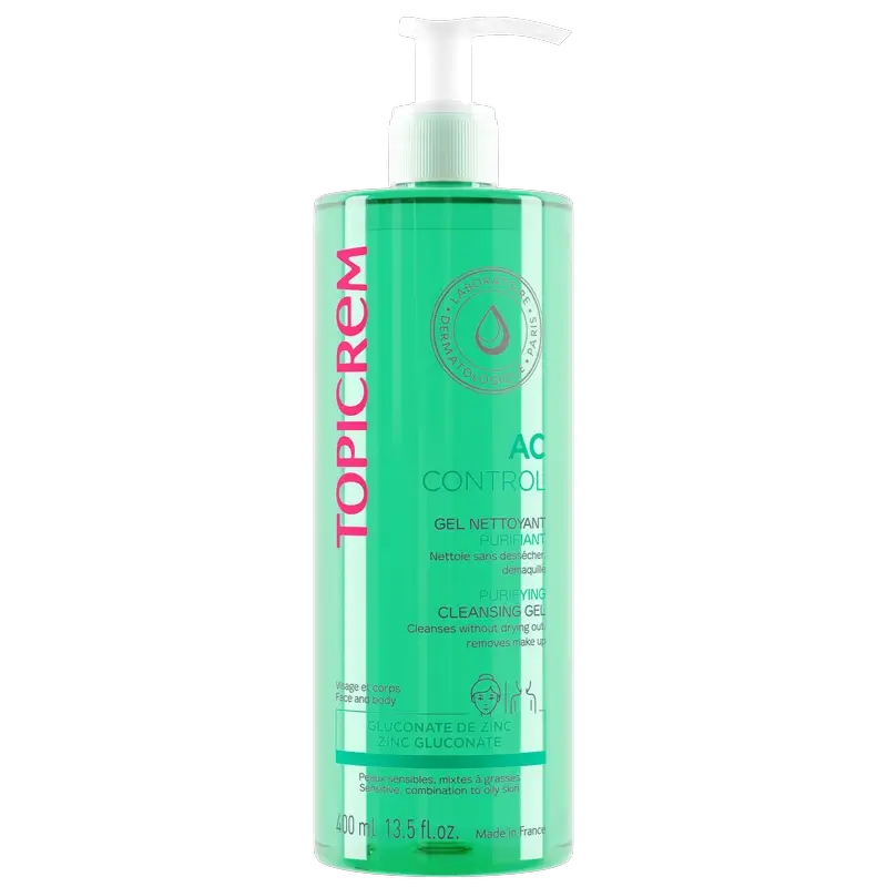 Topicrem Ac Control Gel Limpiador Purificante, 400 Ml