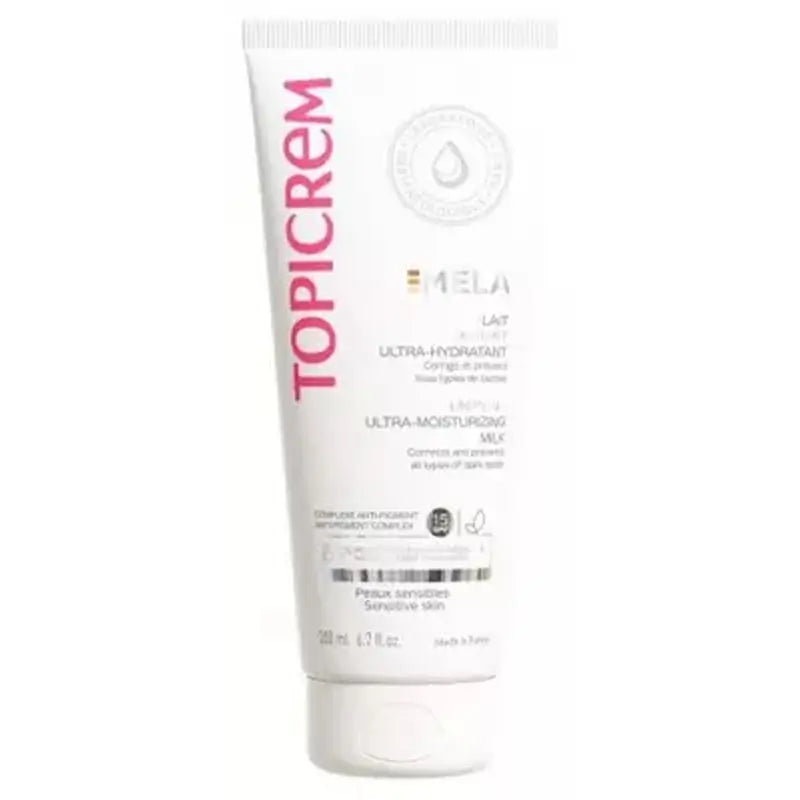 Topicrem Mela Leche Unificadora Ultra-Hidratante Corporal Spf15, 200 ml