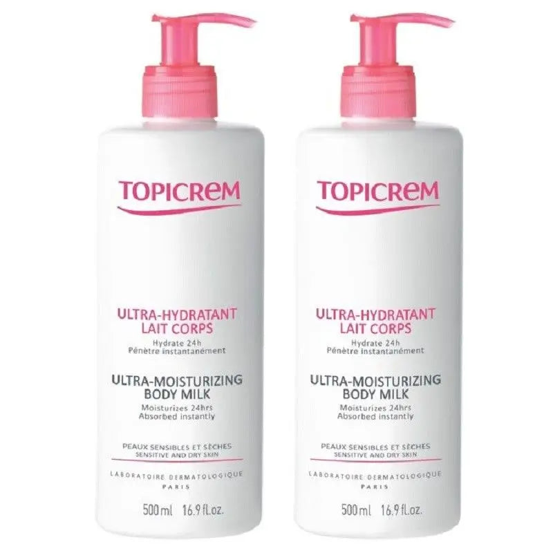 Topicrem Pack Leche Corporal Hidratante, 2x500 ml