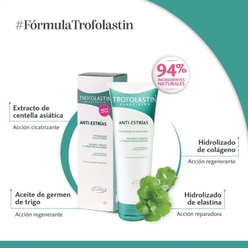 Trofolastin Elasticity Crema Anti-Estrías, 250 ml