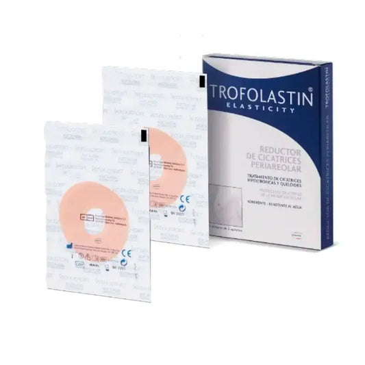 Trofolastin Reductor Cicatrices Periareolar 6,5 x 6,5 cm, Pack 2 x 6 Unidades