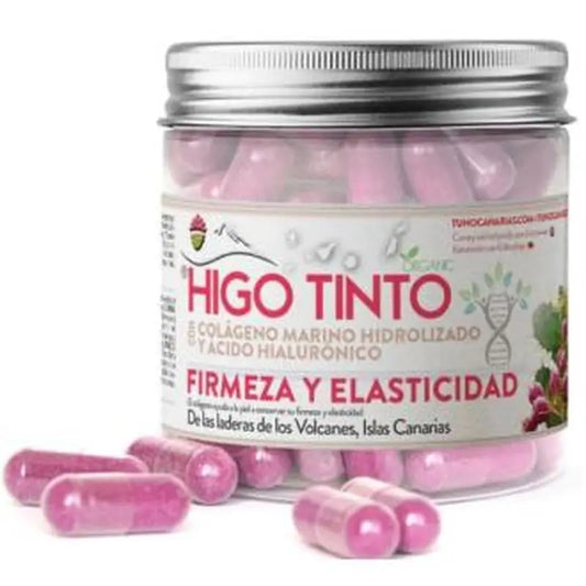 Tuno Canarias Higo Tinto Con Colageno Y Acido Hialuronico 90 Cápsulas 