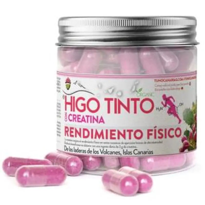 Tuno Canarias Higo Tinto Con Creatina 90 Cápsulas 