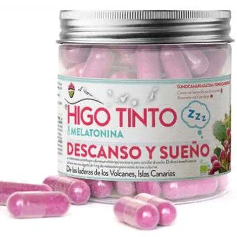 Tuno Canarias Higo Tinto Con Melatonina 90 Cápsulas 