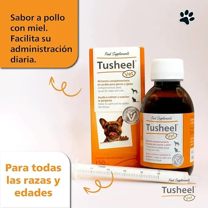 Heel Tusheel Veterinaria Jarabe Tos Perros y Gatos 150 ml