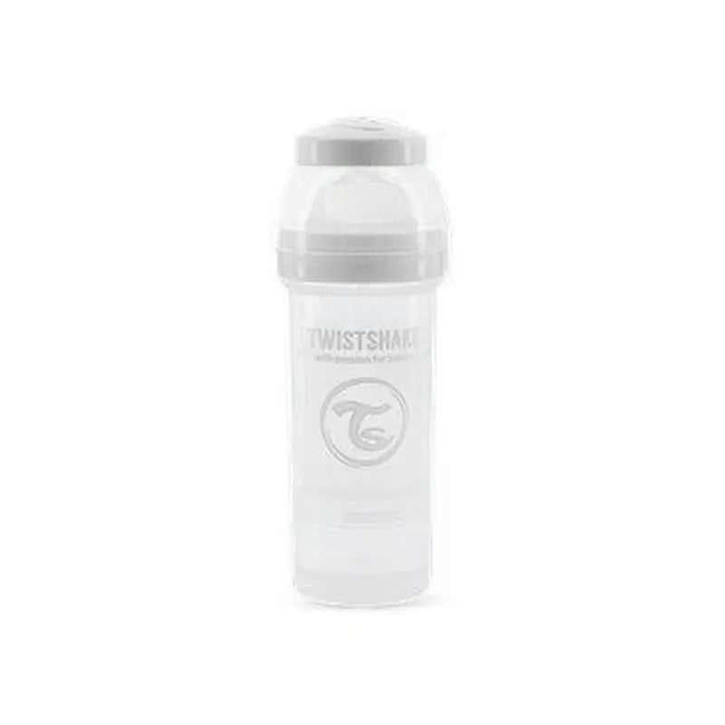 Twistshake Biberón Anticólicos Blanco, 260 ml