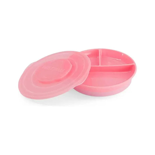 Twistshake Plato Dividido Rosa 6+M 