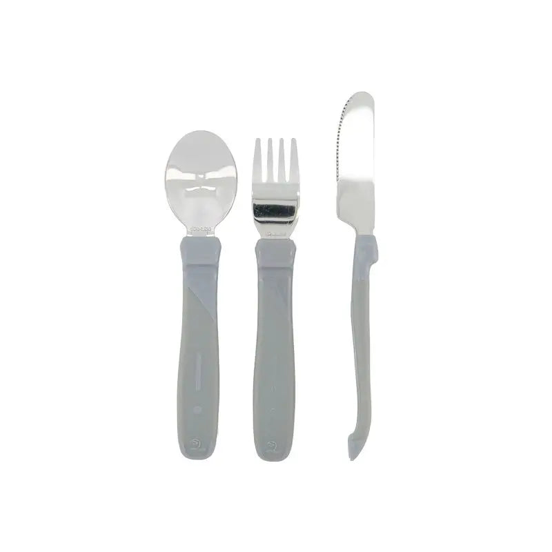 Twistshake Set Cubiertos Gris 12+M 