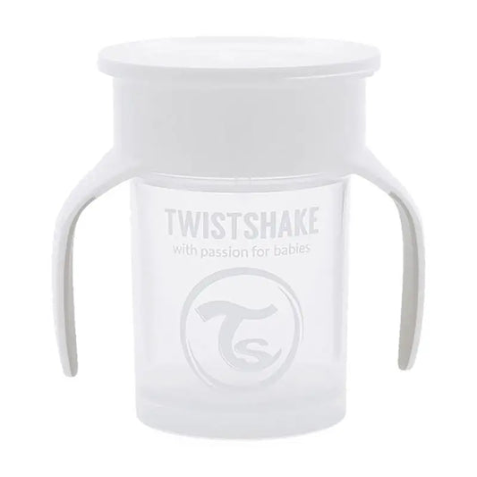 Twistshake Taza 360º Blanco +6M  