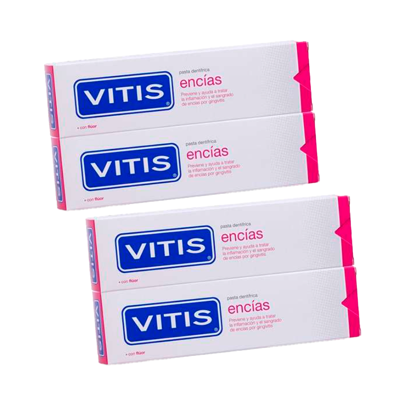 Vitis Pack Pasta Dentífrica Encías, 4 x 150 Ml