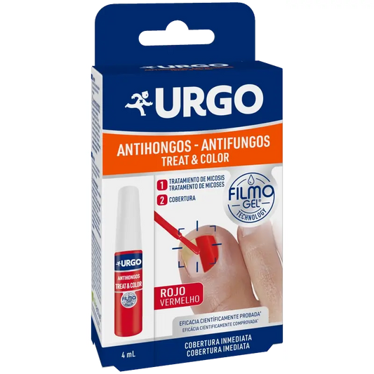 Urgo Anti-hongos Treat & Color Filmogel Rojo Frasco 4 ml